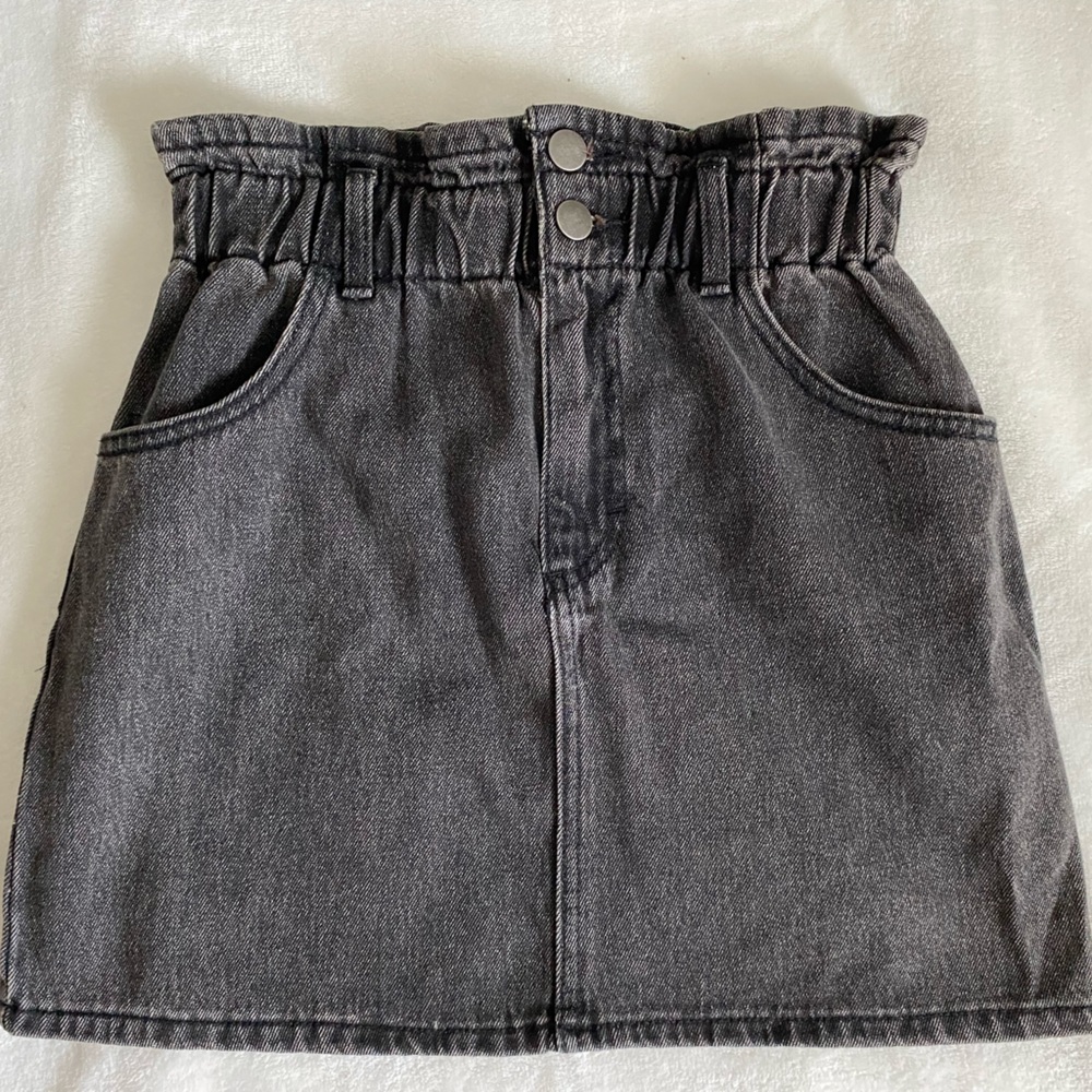 GB Black Jean Skirt